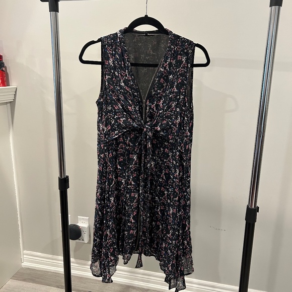 All Saints Floral Jayda Sketch Dress - Picture 1 of 6
